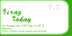 virag kokay business card